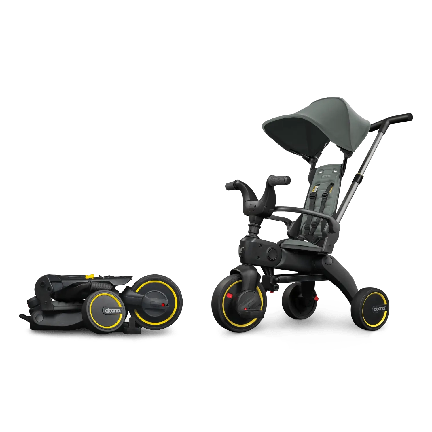 Складной трехколесный велосипед Doona Liki Trike S1 Хаки
